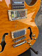 Greg Bennett Royal RL3 - Orange Quilted Maple Top, Mahogany Body & Neck, Excellent Condition + Video Demo