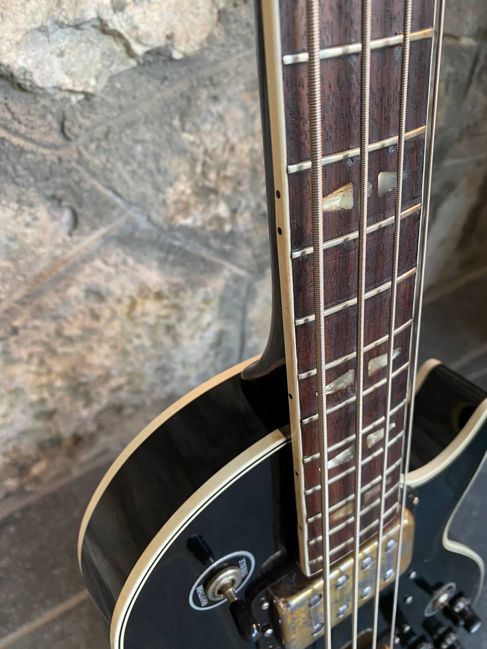 Vintage and rare 1970s Elli Sound Crucianelli Custom Bass – Made in Italy (Dual Humbuckers & Phase Switch, Good Condition)