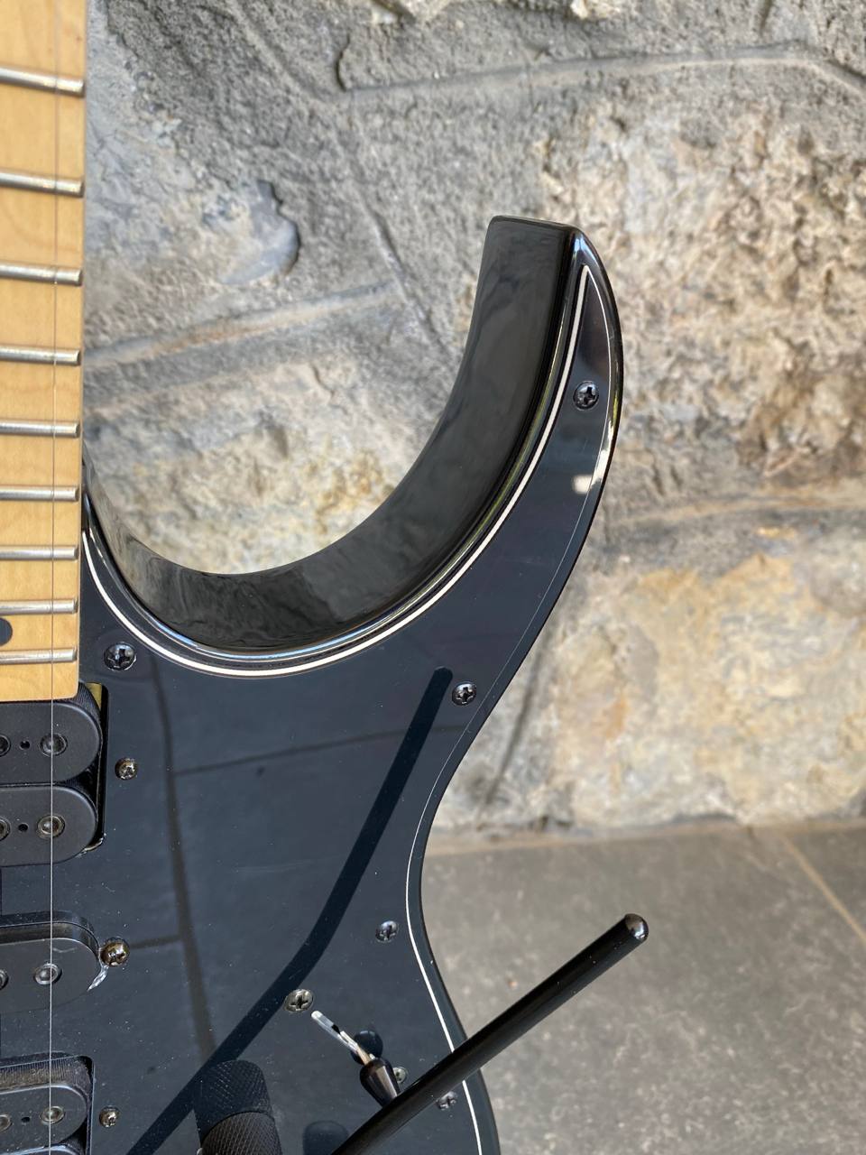 Ibanez RG350M Electric Guitar (Black) — Maple Neck, Original Infinity HSH Pickups, Made in Indonesia, good Condition + Video Demo