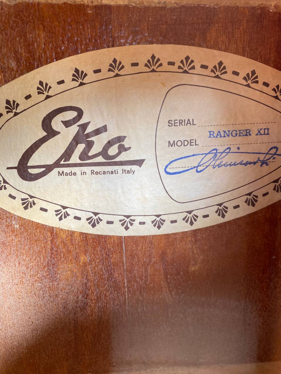 Vintage Pre-1978 Eko Ranger 12-String Acoustic-Electric Guitar (Recanati, Italy) — Original Electronics, Great Setup + Video Demo