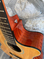 Crafter HTC 24EQ Natural — Acoustic-Electric Guitar, Solid Top, CRT-NV Preamp, Good Condition + Video Demo