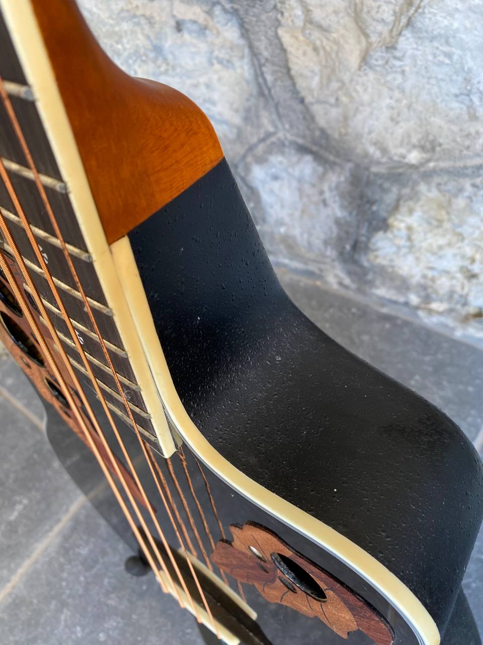 Harley Benton HBO-850 BK — Acoustic-Electric Bass Guitar, Black, HSY-400D Preamp + Video Demo