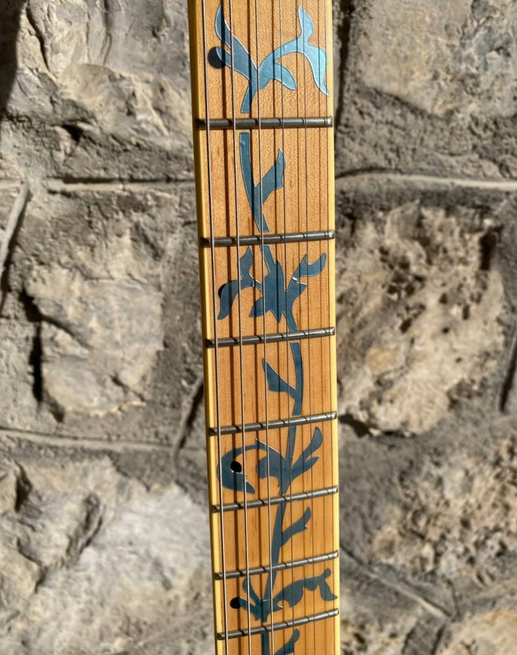 Tree of Life Fretboard Decal Sticker Set (24 Frets) for Electric Guitar — Easy Application, Custom Vine Design
