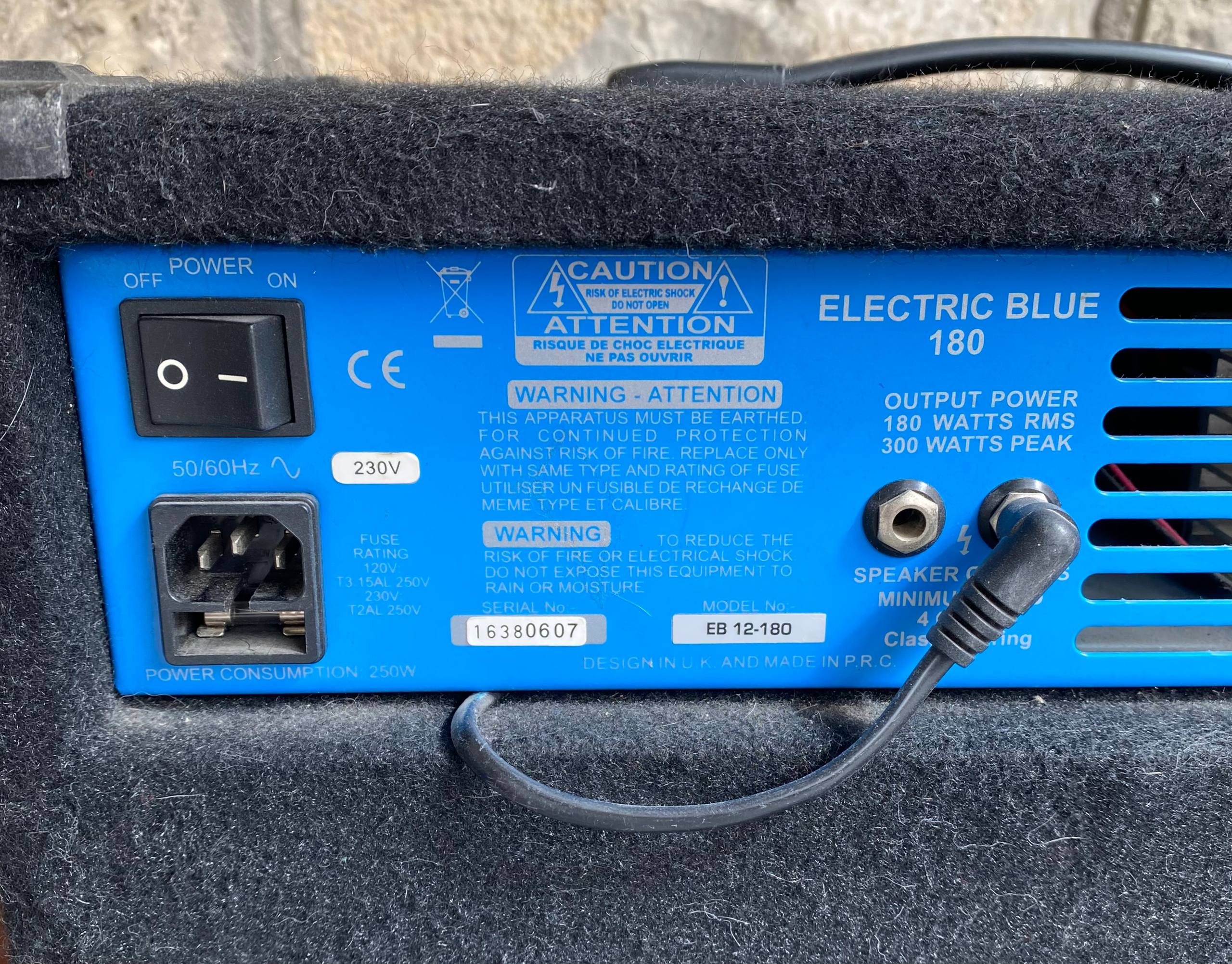 Ashdown Electric Blue EB12-180 Bass Amplifier – Excellent Condition – Demo Video