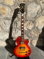 Stagg Les Paul Electric Guitar — Orange Burst, Flame Top, Gold Hardware, Phoenix Headstock Inlay, Set-Neck + Video Demo