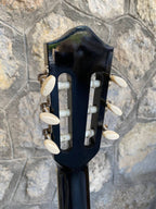 Hand-Painted Acoustic-Electric Classical Guitar "Batman & Joker" by Roberta Perrotta
