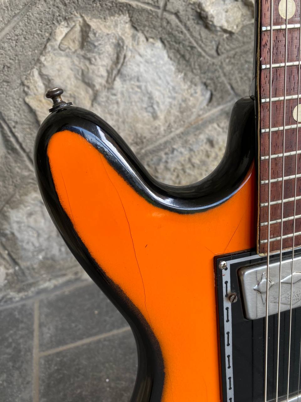 Vintage 1960s Wandrè Cobra Electric Guitar - Made in Italy by Antonio Pioli, Rare Original with Screenprinted Pickguard + Video Demo