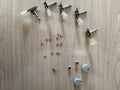 Vintage Hofner Tulip Tuners (Set of 5) — Pearl Buttons, Chrome Back Covers & Screws Included
