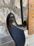 1997 Fender American Standard Stratocaster - Black Maple Neck - w/ Original Red Logo Case & Fender Card — image 6