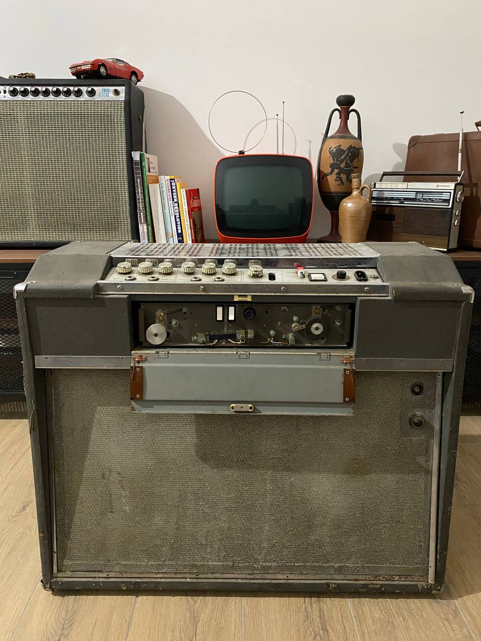 Meazzi 666 Amplifier & Tape Echo Unit - Vintage - For Parts/Repair - Not Working