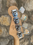 2009 Fender Highway One Precision Bass - Black Nitrocellulose Finish w/ Tortoise & Original White Pickguards — image 14