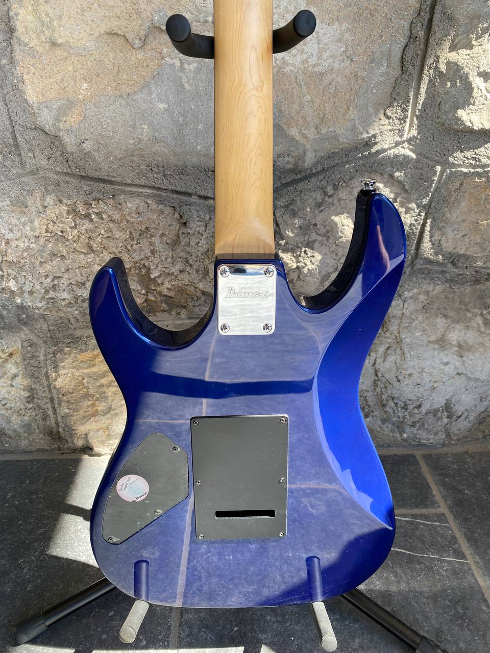 Ibanez Gio Electric Guitar - Metallic Blue - HSH Configuration - Shark Tooth Inlays