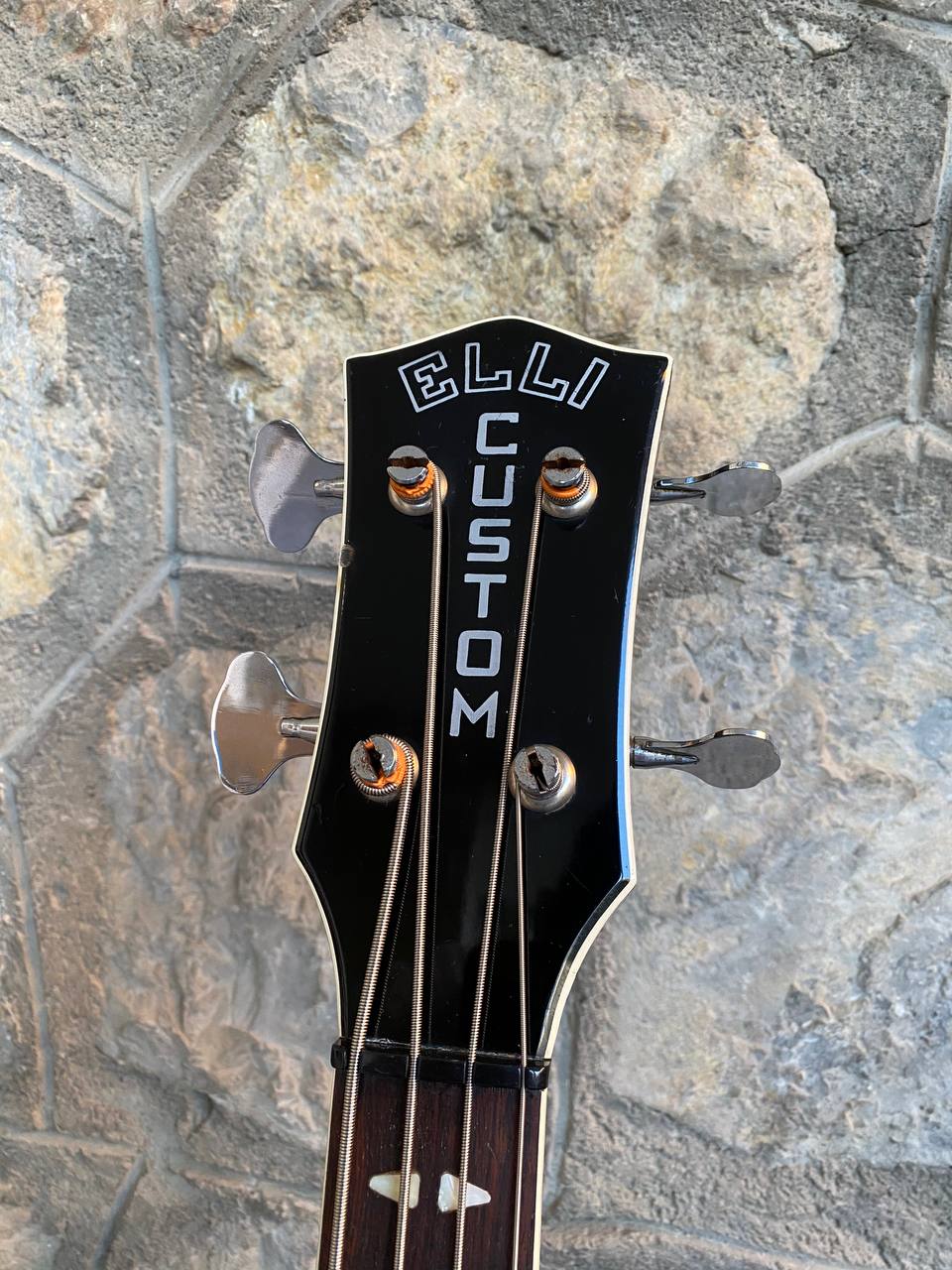 Vintage and rare 1970s Elli Sound Crucianelli Custom Bass – Made in Italy (Dual Humbuckers & Phase Switch, Good Condition)