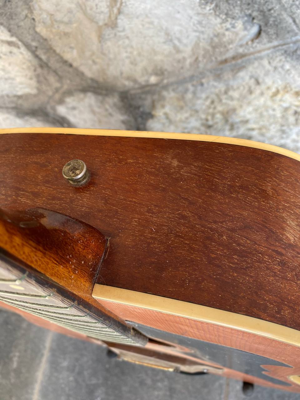 Vintage Post-1978 Eko Ranger Acoustic Guitar — Project / As-Is, Missing Headstock Logo & Parts
