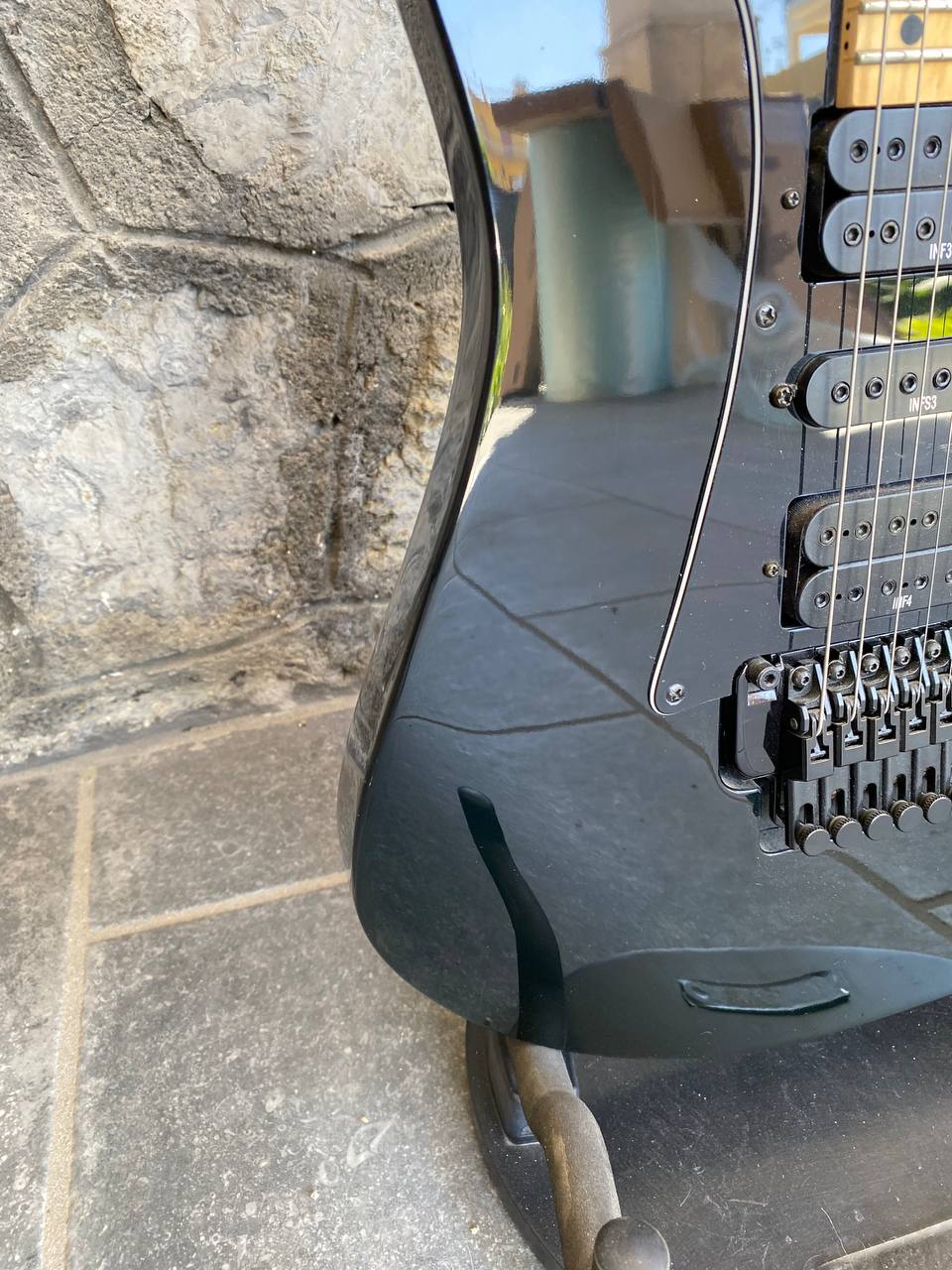 Ibanez RG350M Electric Guitar (Black) — Maple Neck, Original Infinity HSH Pickups, Made in Indonesia, good Condition + Video Demo