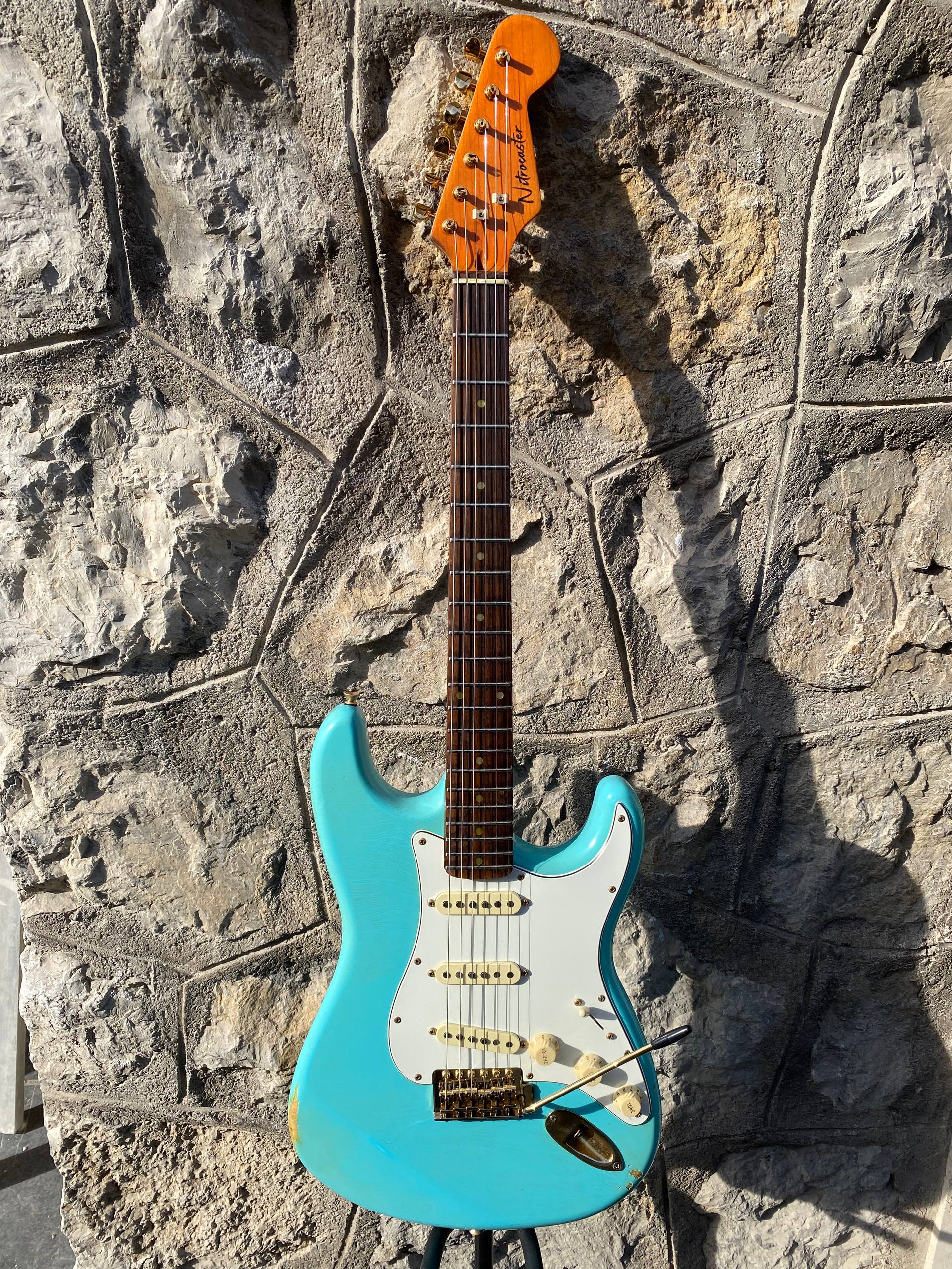 Nitrocaster Heavy Relic custom Sonic Blue Stratocaster like Fender Custom Shop