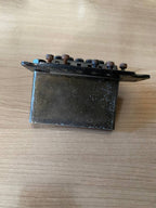 Vintage Washburn Licensed Floyd Rose Tremolo Bridge — Black, Takeuchi Made in Japan, Incomplete (For Parts / Repair)