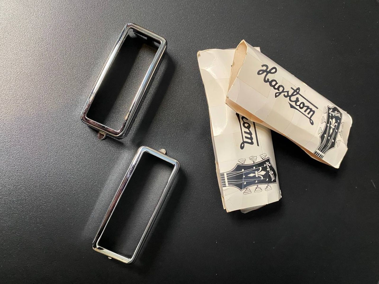 Hagstrom pickup rings couple chrome