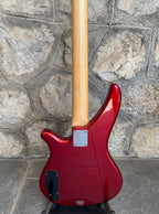 Yamaha RBX170 Electric Bass Guitar (Metallic Red / Car) — PJ Pickup Configuration, 24 Frets, Rosewood Fretboard + Video Demo