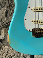 Nitrocaster Heavy Relic custom Sonic Blue Stratocaster like Fender Custom Shop