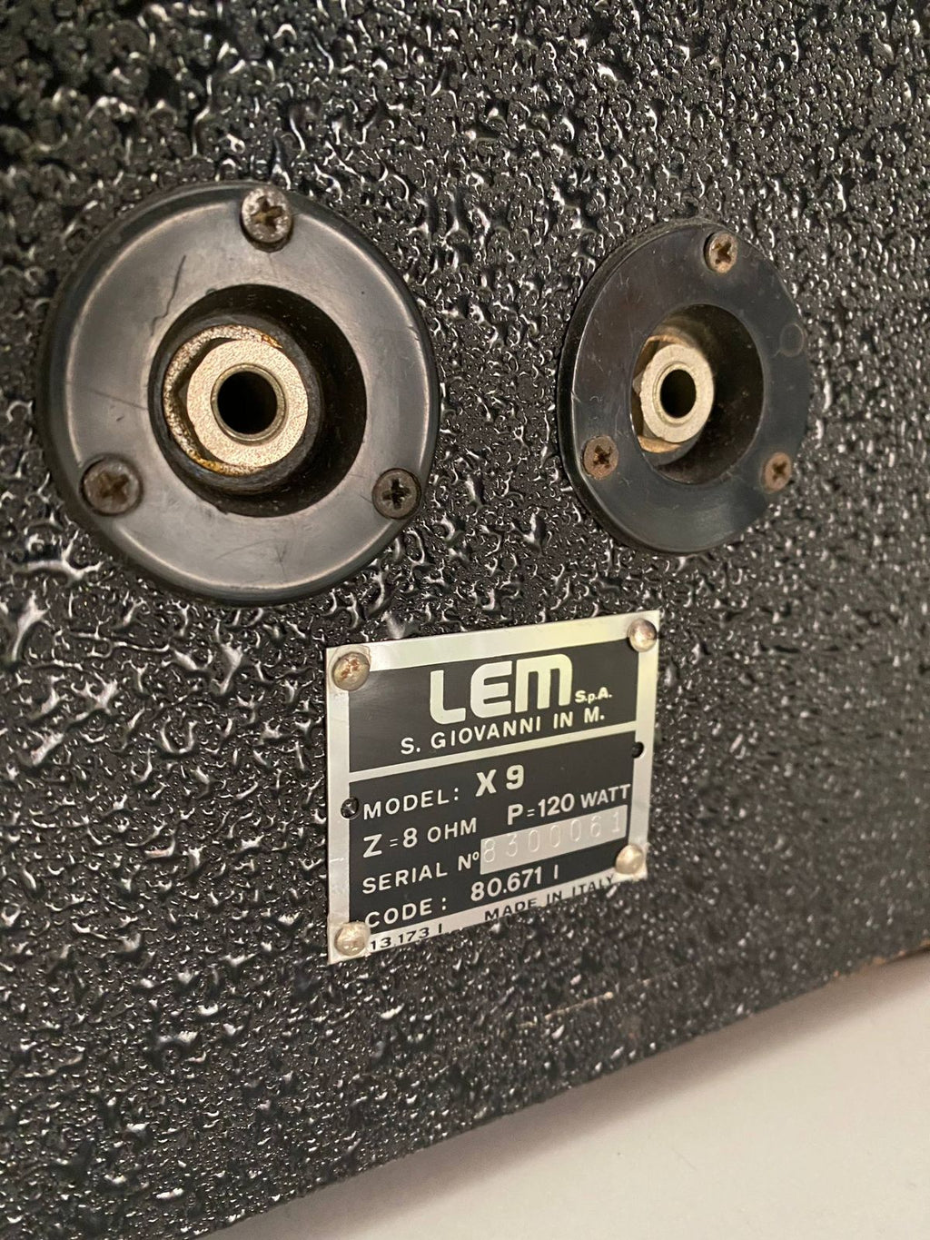 Pair of LEM Baby X9 Speakers – 120W – Made in Italy