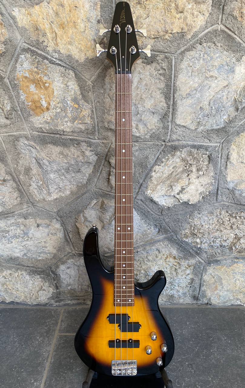 Vision JB8 Electric Bass Guitar (Sunburst) — PJ Pickup Configuration, Brand New + Video Demo