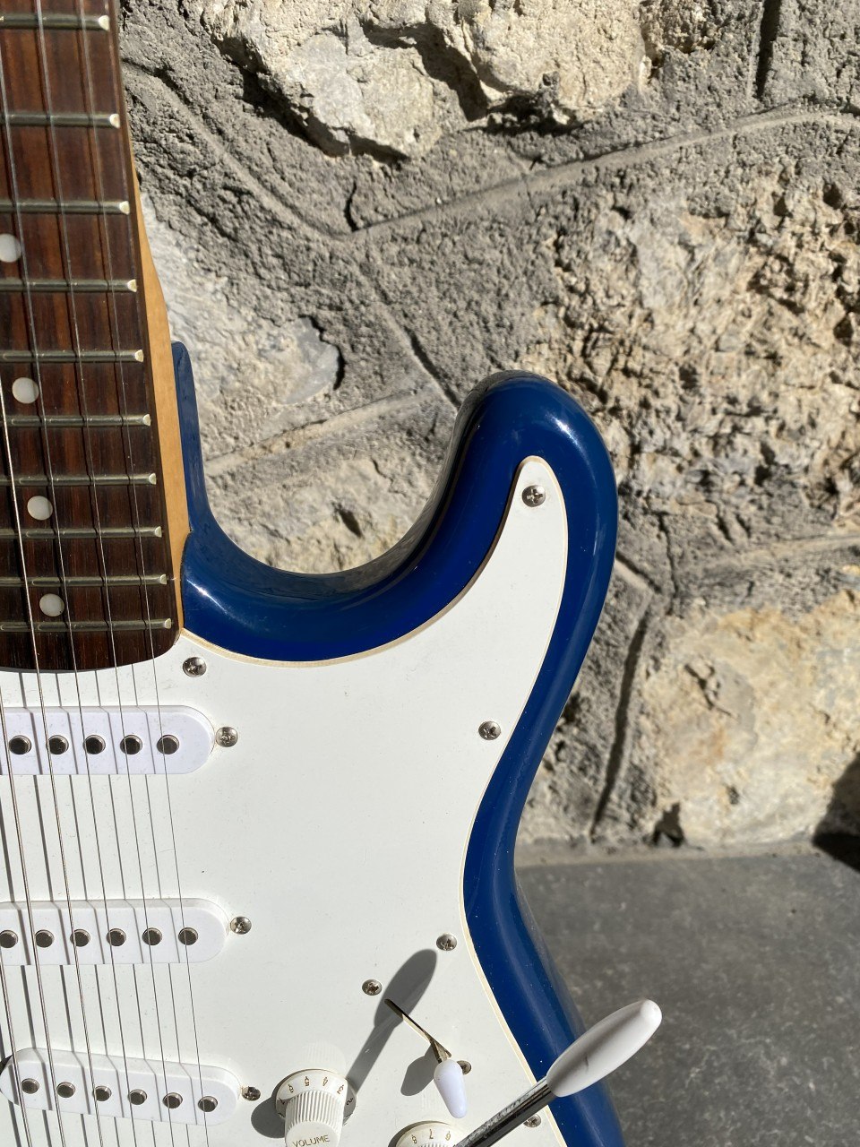 Squier Affinity Stratocaster — Blue Finish, Large Headstock, Rosewood Fretboard, SSS (As-Is Partscaster) + Video Demo