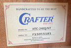 Crafter HTC 24EQ Natural — Acoustic-Electric Guitar, Solid Top, CRT-NV Preamp, Good Condition + Video Demo