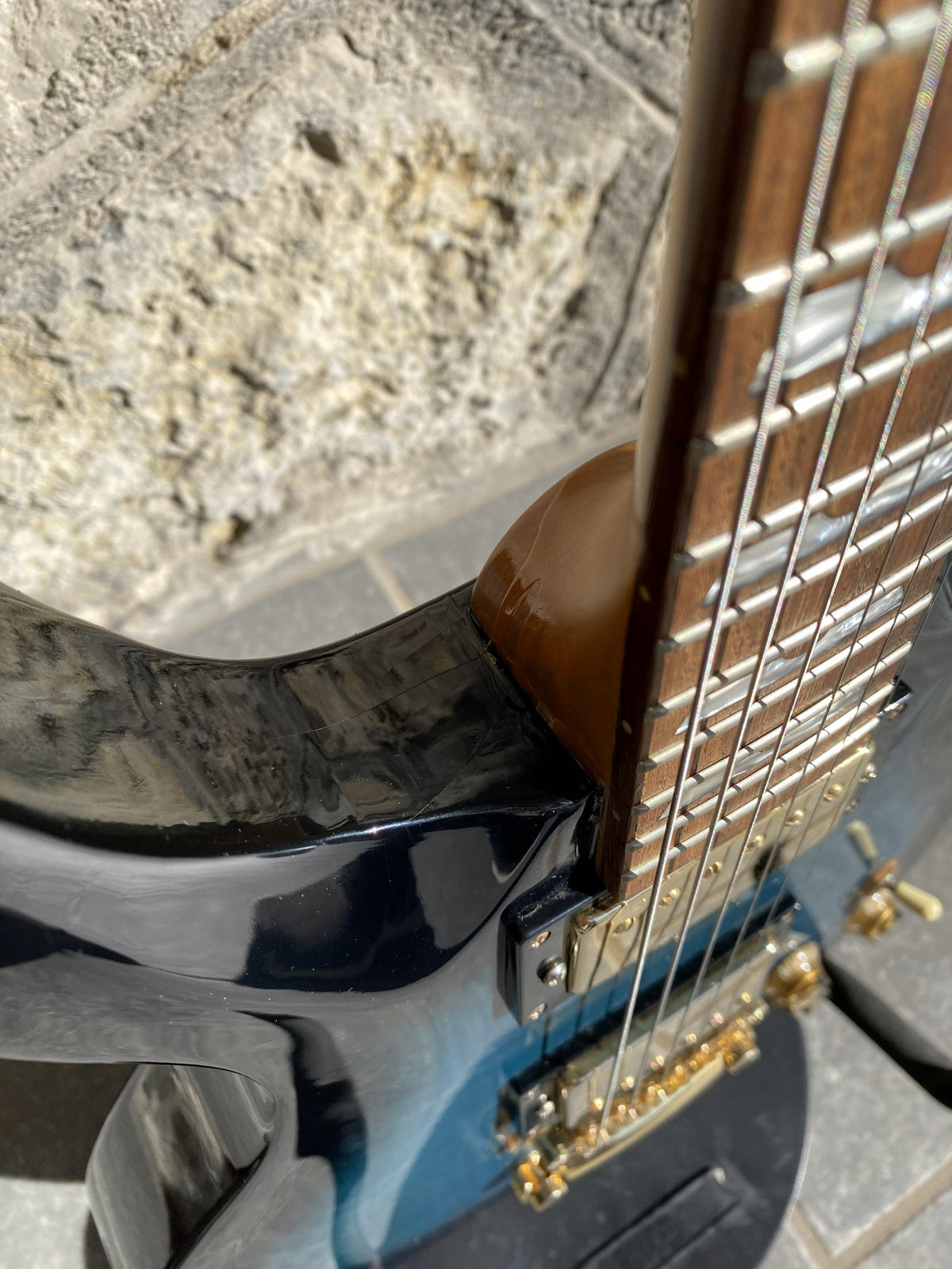 Parkson’s Professional 24-Fret Electric Guitar (Made in Korea) — Blueburst Flame Top, Gold Hardware + Video Demo