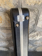 Vintage 1990s Fender American Standard Stratocaster Molded Hardshell Case — Red Logo, Black Interior