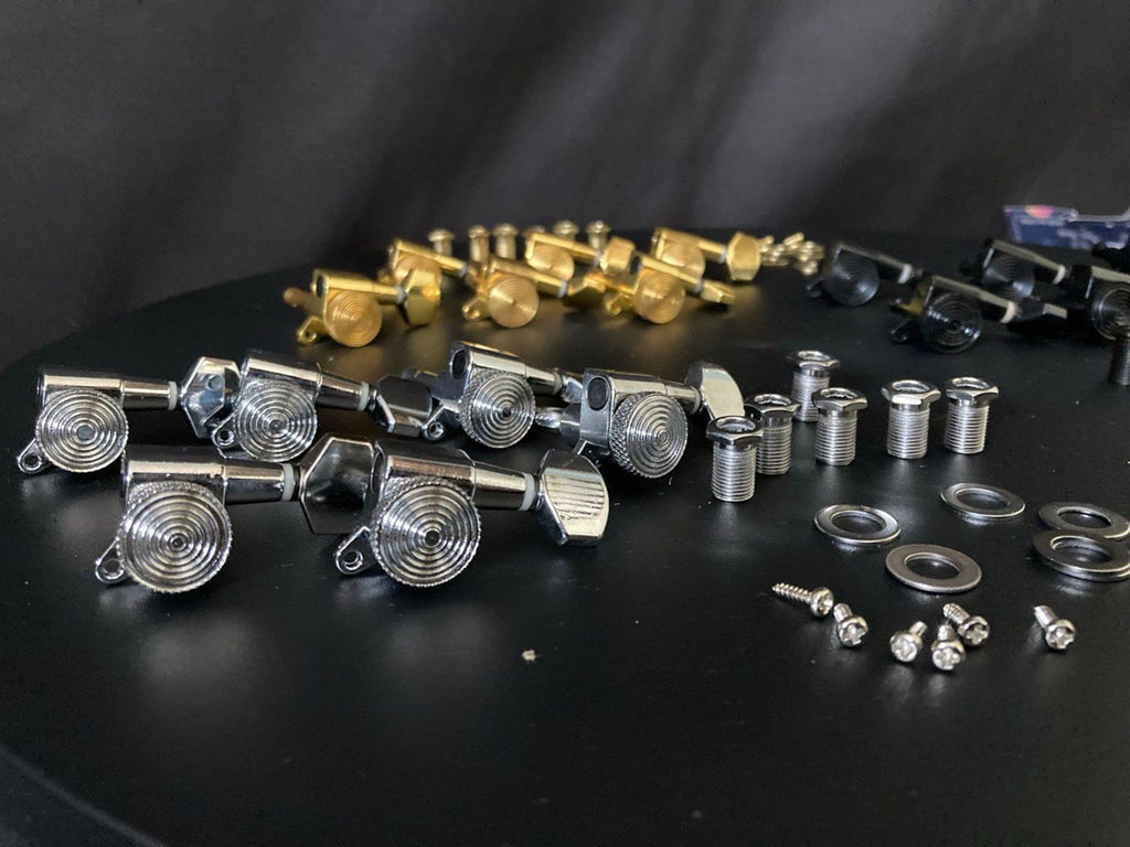 Locking tuners for Guitars Black Gold and Chrome