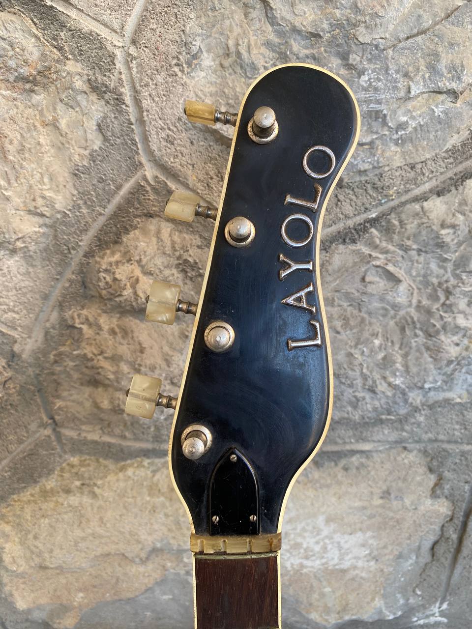 Vintage Layolo Bass (Made in Italy) - Pearloid Body - Restoration Project