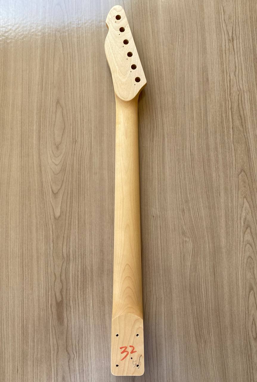 Telecaster-Style Replacement Guitar Neck (Maple) — 22 Frets, Complete with Tuners, Brand New