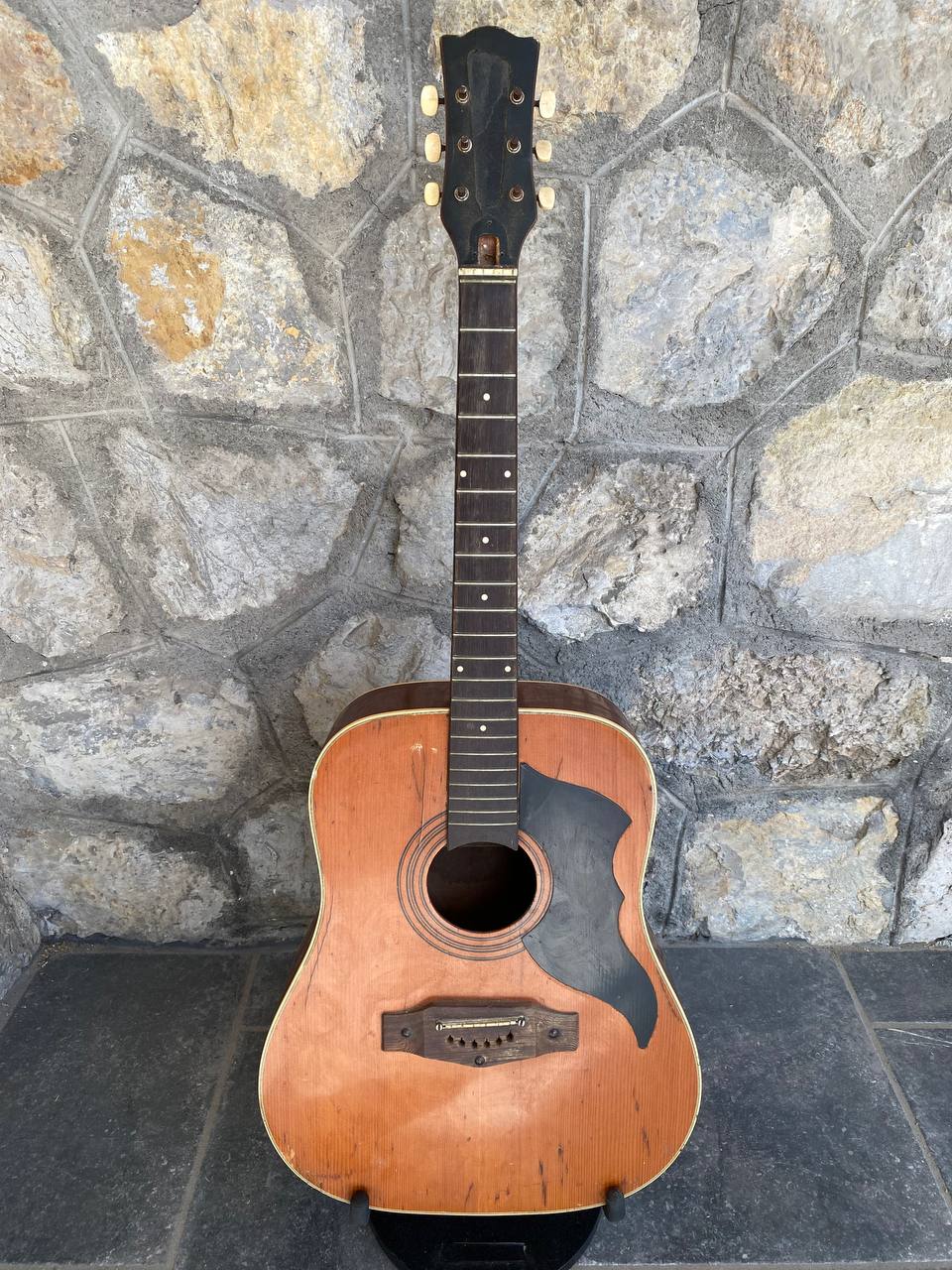 Vintage Post-1978 Eko Ranger Acoustic Guitar — Project / As-Is, Missing Headstock Logo & Parts