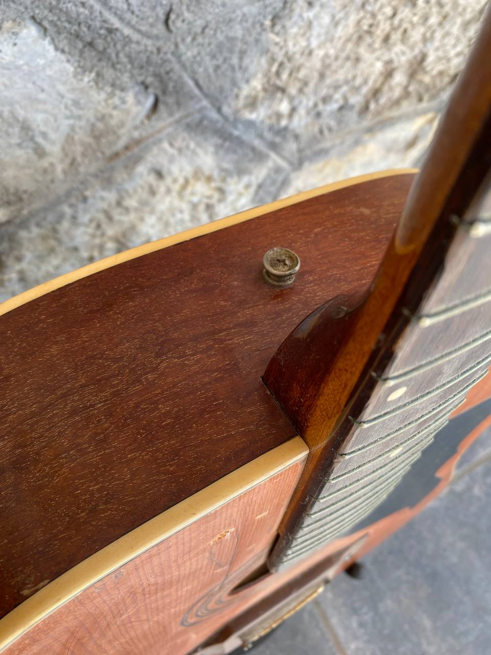 Vintage Post-1978 Eko Ranger Acoustic Guitar — Project / As-Is, Missing Headstock Logo & Parts