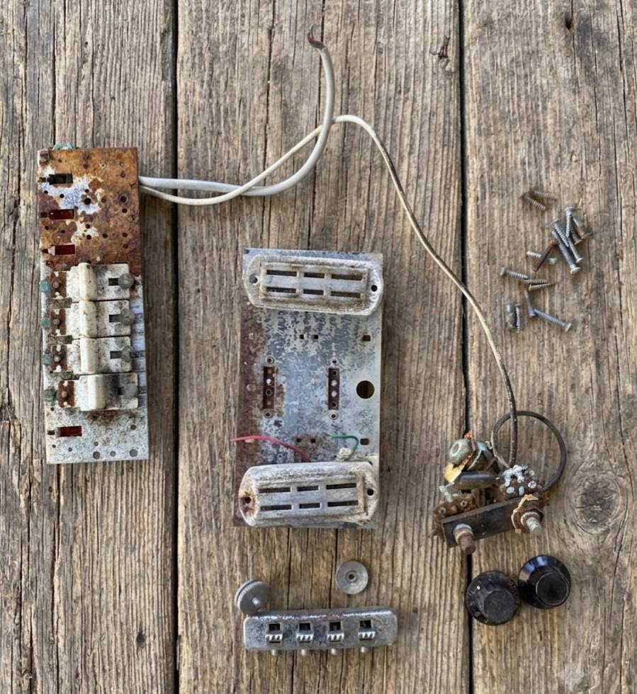 Vintage Layolo Bass (Made in Italy) - Pearloid Body - Restoration Project