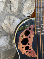 Harley Benton HBO-850 BK — Acoustic-Electric Bass Guitar, Black, HSY-400D Preamp + Video Demo