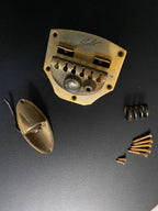 Vintage Made in Italy Tailpiece for Eko Artiston Solo guitars Gold hardware