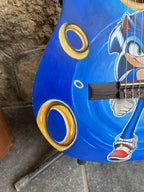 Custom Hand-Painted Classical Guitar – “Sonic” Design, Cutaway Model with 3-Band Preamp