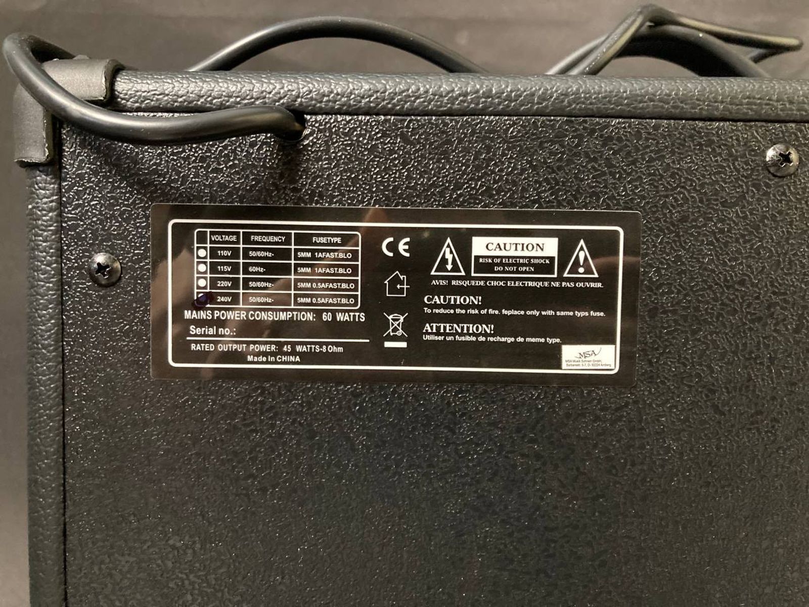 New Bass Amplifier BG-45 Vision 40 Watt