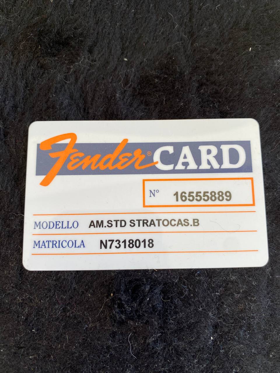 1997 Fender American Standard Stratocaster - Black Maple Neck - w/ Original Red Logo Case & Fender Card — image 25