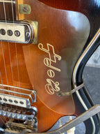 1960s Hopf Saturn 63 - Brownburst - Museum Condition - 100% Original w/ Tremolo & Demo Video