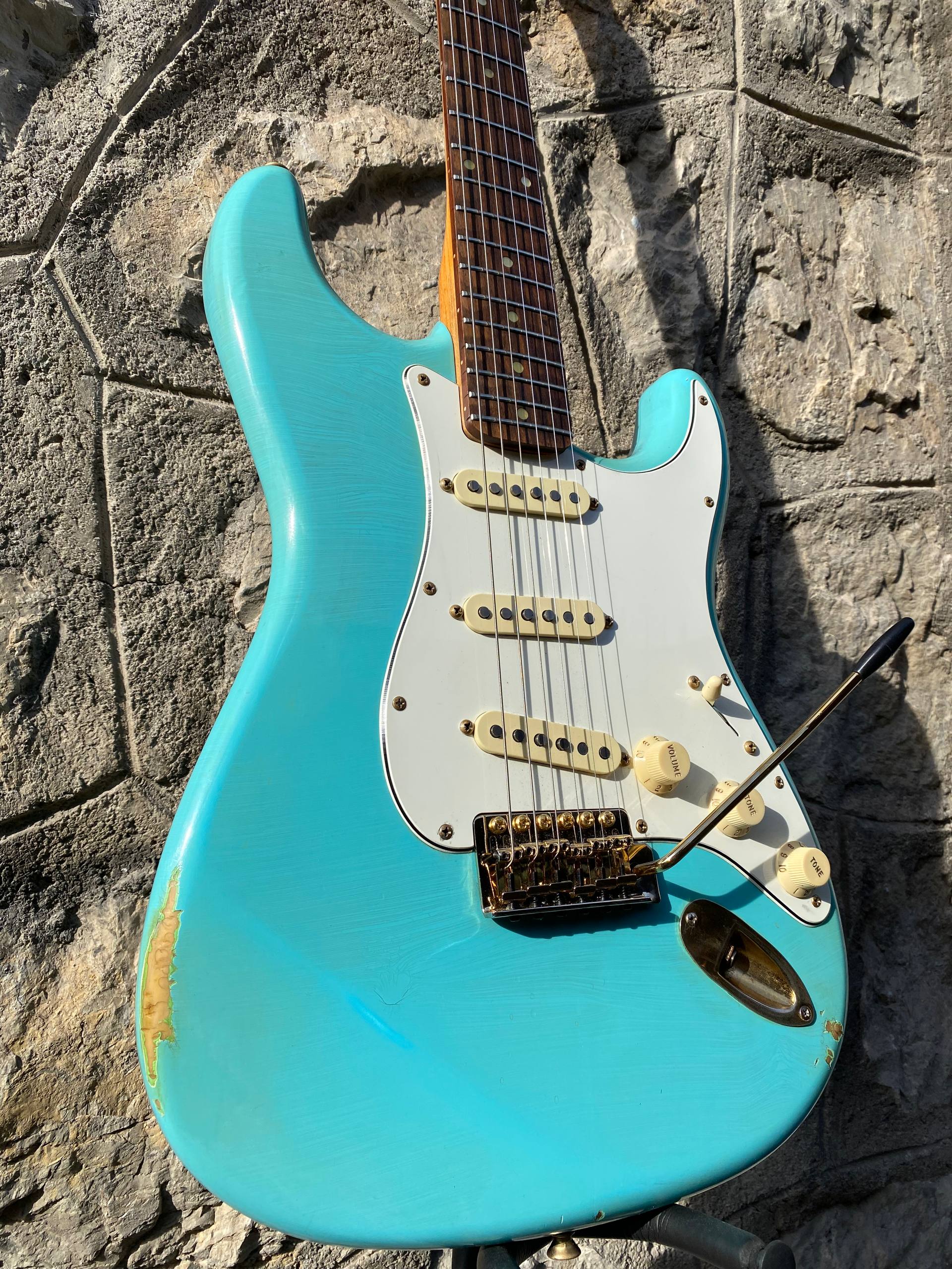 Nitrocaster Heavy Relic custom Sonic Blue Stratocaster like Fender Custom Shop