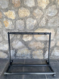 Folding 5-Guitar Multi-Rack Stand — Compact Display Holder with Padded Rubber Arms & Dividers