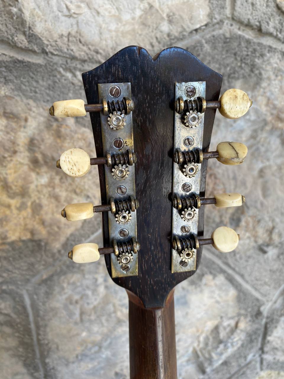 Antique Italian Neapolitan Bowl-Back Mandolin - Ozelli - Late 19th / Early 20th Century with case
