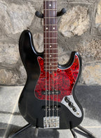 2007 Fender Highway One Jazz Bass - Black Nitrocellulose Finish w Tortoise & Original White Pickguards