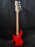 Vision JB8 Jazz Bass Starter Kit - Sosft case Jack and 35W Amplifer - Red - NEW