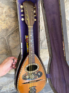 Antique Italian Neapolitan Bowl-Back Mandolin - Ozelli - Late 19th / Early 20th Century with case