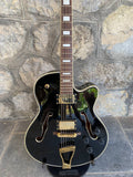 Stagg Custom Semi-Acoustic Guitar – ES-175 Style (Gold Hardware & Block Inlays)