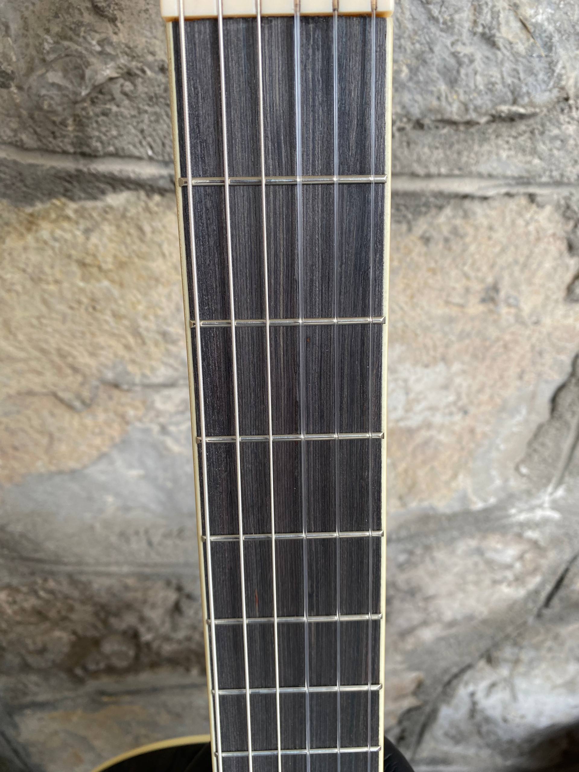Custom Hand-Painted Classical Guitar – “Sonic” Design, Cutaway Model with 3-Band Preamp
